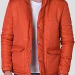 Orange Padded Parachute Jacket