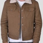Mens Sherpa Lined Corduroy Trucker  Jacket