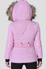 Puffer Hooded Fur Jacket - Image 2
