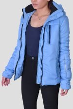 Emma Blue Puffer Jacket - Image 2