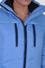 Emma Blue Puffer Jacket - Image 4