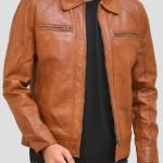 Brown Motorcycle Leather Jacket