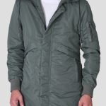 Men Quilted Hooded Long Puffer Coat