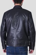 Real Black Leather Jacket - Image 3