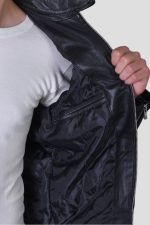 Real Black Leather Jacket - Image 4