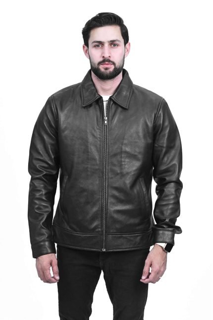 Blackstone Classic Leather Jacket crafted from premium real leather