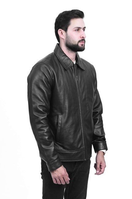 Blackstone Classic Leather Jacket crafted from premium real leather